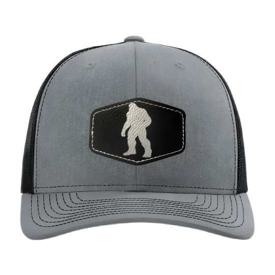 Premium Trucker Hat 112,115 Series Heather Grey Blk Sil