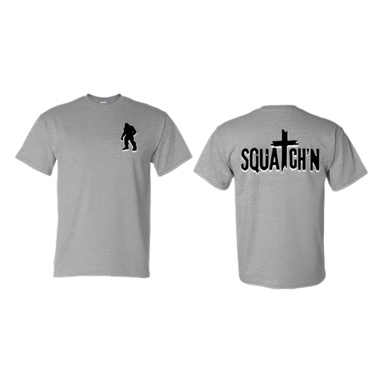 Squatch Grey T-Shirt Black Sil/Black Cross