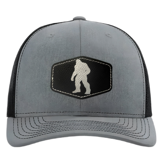 Premium Trucker Hat 112,115 Series Heather Grey Blk Sil