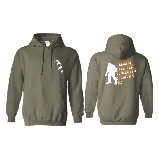 Premium Hoodie-Olive Green I Always Feel Like