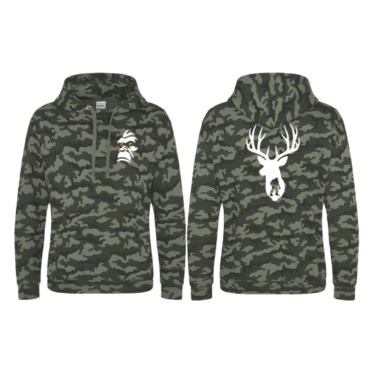 Premium Camo Hoodie Whitetail Squatch