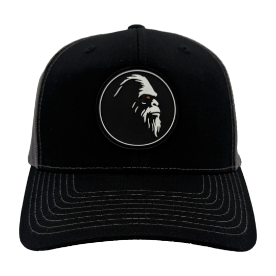 Premium Trucker Hat Blk Sil Patch 112 Series