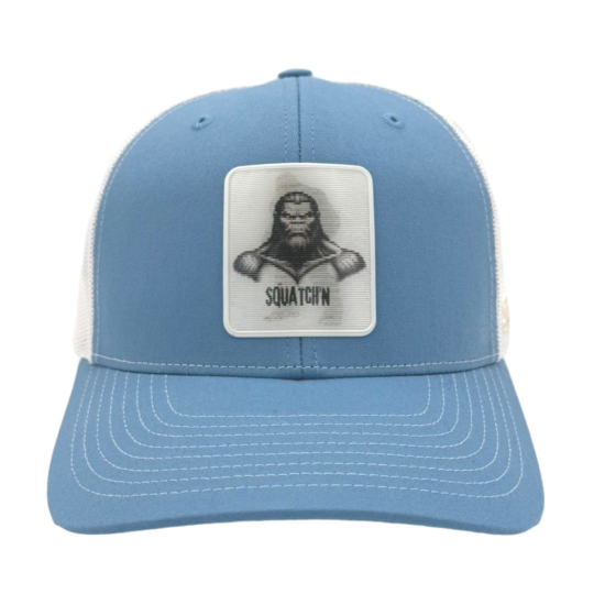 Premium Truckers 112s Lt Blue Hologram Squatch Side Emb